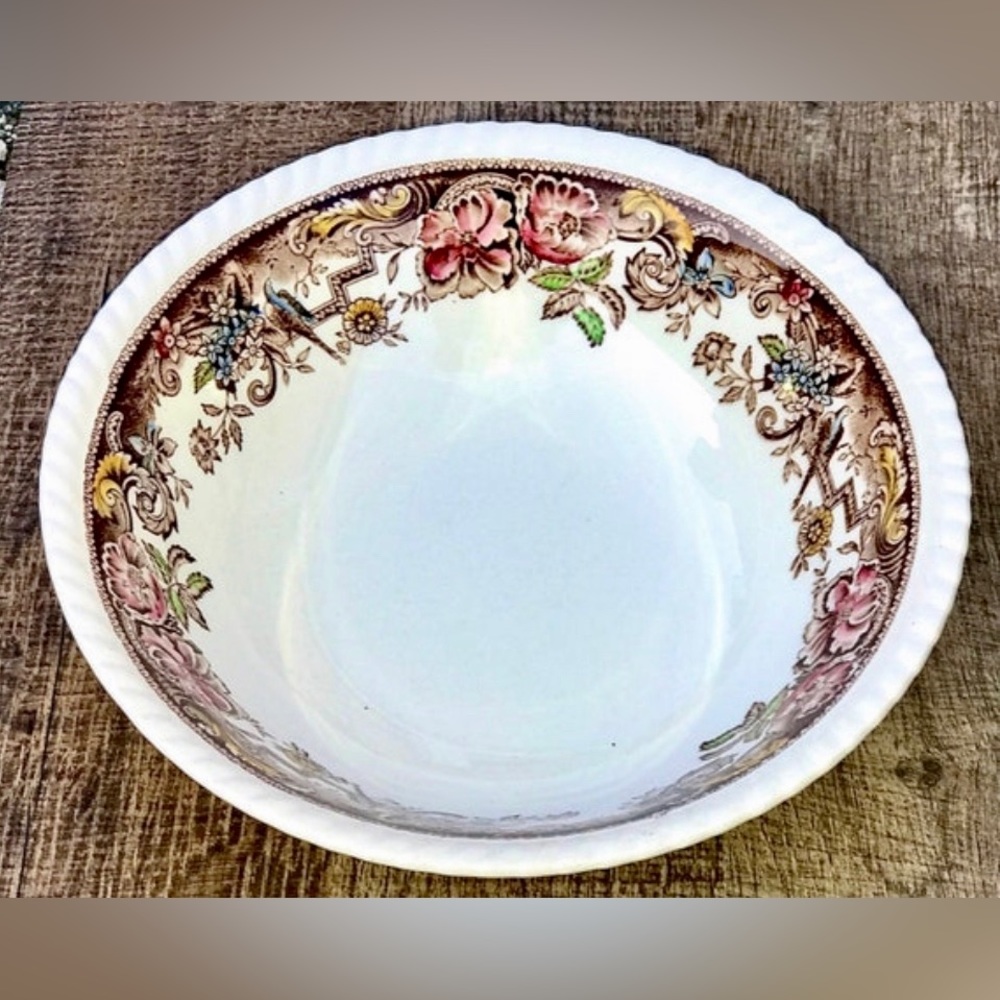 Vintage Antique 8" Round Vegetable Serving Bowl JOHNSON BROS DEVONSHIRE England